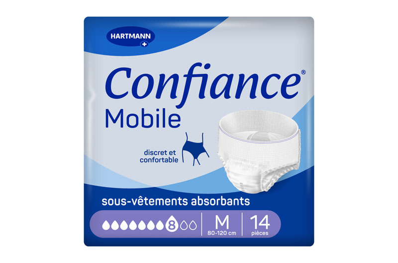 CONFIANCE MOBILE sous-vêtements 8 gouttes Taille M 14 pièces