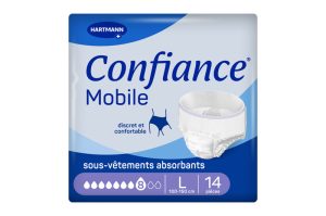 CONFIANCE MOBILE sous-vêtements 8 gouttes Taille L 14 pièces