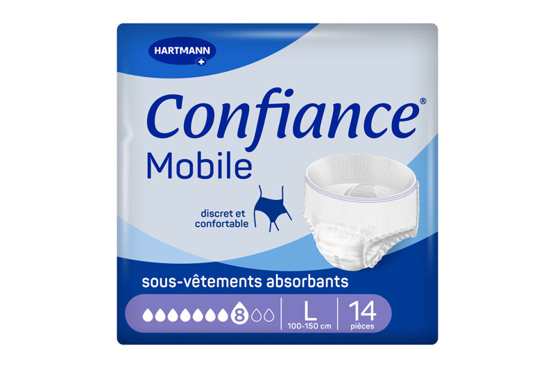 CONFIANCE MOBILE sous-vêtements 8 gouttes Taille L 14 pièces