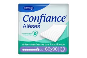 CONFIANCE Alèse 60 x 90 cm 8 gouttes 30 pièces