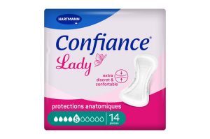 CONFIANCE LADY protection anatomique 5 gouttes 14 pièces