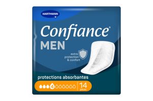 CONFIANCE MEN protection anatomique 4 gouttes 14 pièces