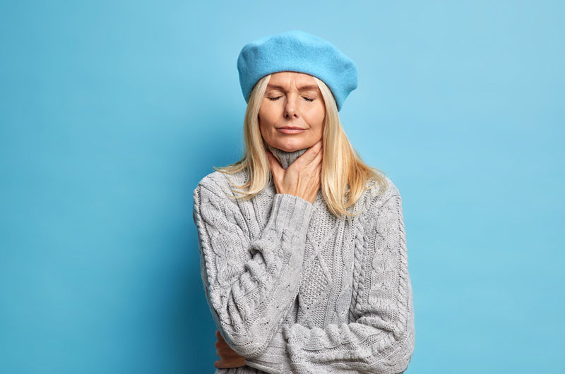 mal de gorge hivernal