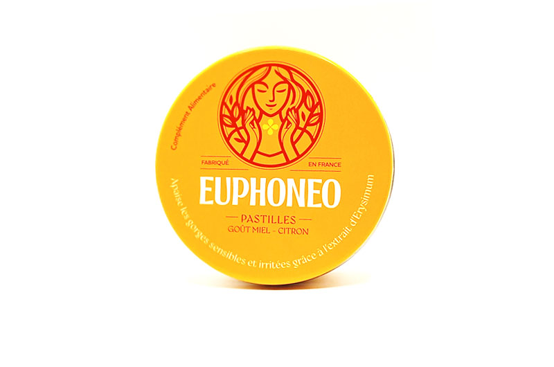 EUPHONEO Pastilles gorge goût miel-citron 50 gr