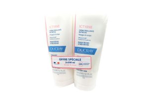 DUCRAY ICTYANE Crème émolliente nutritive lot de 2 x 200 ml
