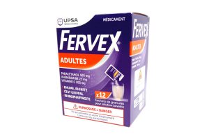 FERVEX adultes granulés pour solution buvable 12 sachets
