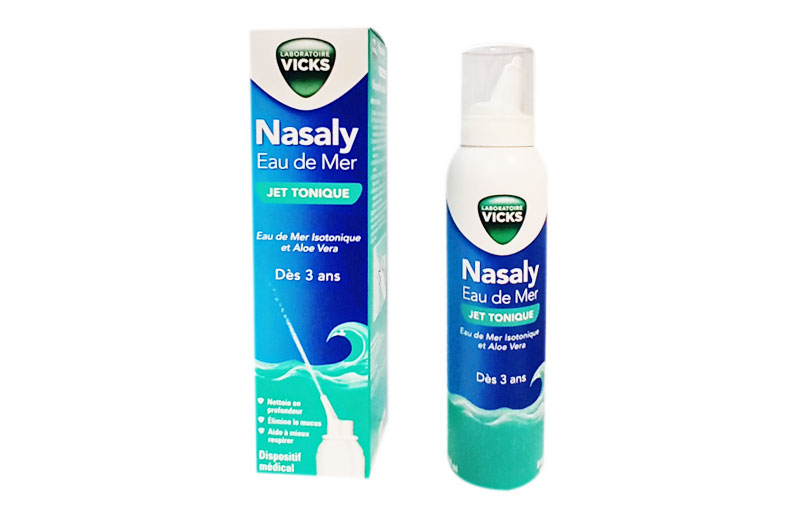 VICKS NASALY Eau de Mer Jet Tonique 120 ml
