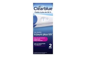 CLEARBLUE Test de Grossesse Détection Ultra Précoce x 2