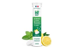 GRANIONS HYDROP Pastilles Hydratation 20 comprimés effervescents Menthe-Citron