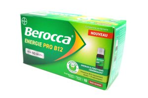 BEROCCA Énergie Pro B12 10 flacons à boire goût caramel