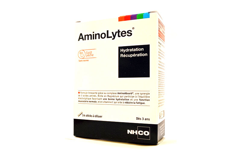 NHCO AMINOLYTES 14 sticks à diluer goût pêche