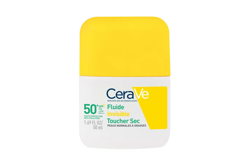 CERAVE Fluide Invisible Toucher sec SPF 50+ 50 ml