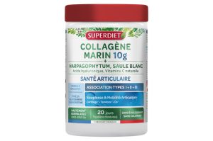 SUPERDIET Collagène Marin 10 g  + Harpagophytum, Saule blanc 210 g