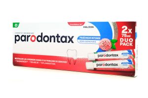 PARODONTAX Dentifrice Fluor fraîcheur intense bitube 2x75 ml