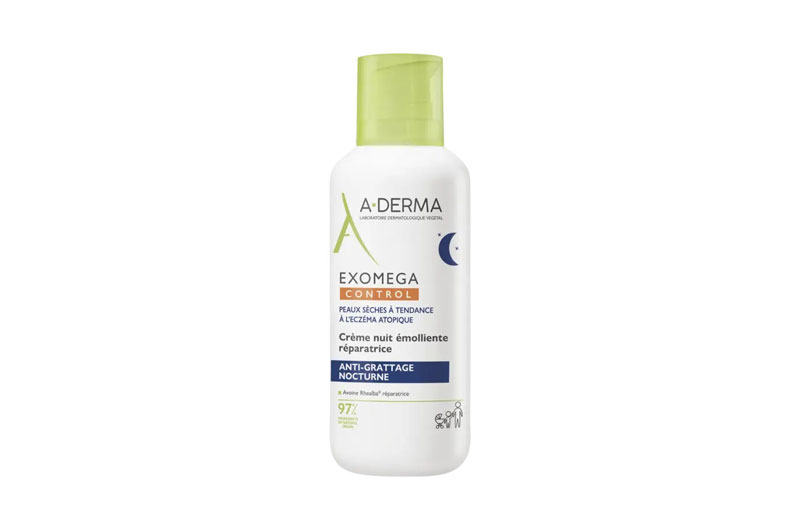 A-DERMA Exomega Control Crème Nuit Émolliente Réparatrice 400 ml