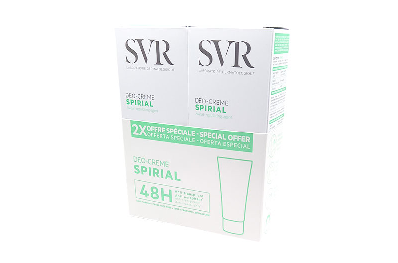SVR Spirial Crème anti-transpirante 2 x 50 ml