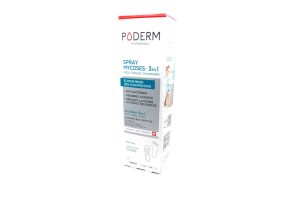 PODERM Spray Mycoses 3 en 1 Pieds-Ongles-Chaussures 50 ml