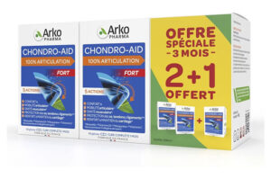 ARKOPHARMA Chondro-Aid 100% Articulation - Lot 2 mois + 1 mois offert 3 x 60 gélules