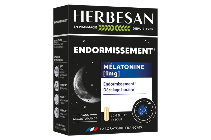 HERBESAN Endormissement Mélatonine 30 gélules